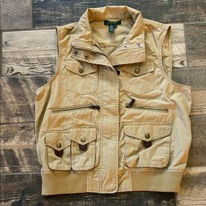 Ralph Lauren Cargo Vest ~ Size Petite Large
